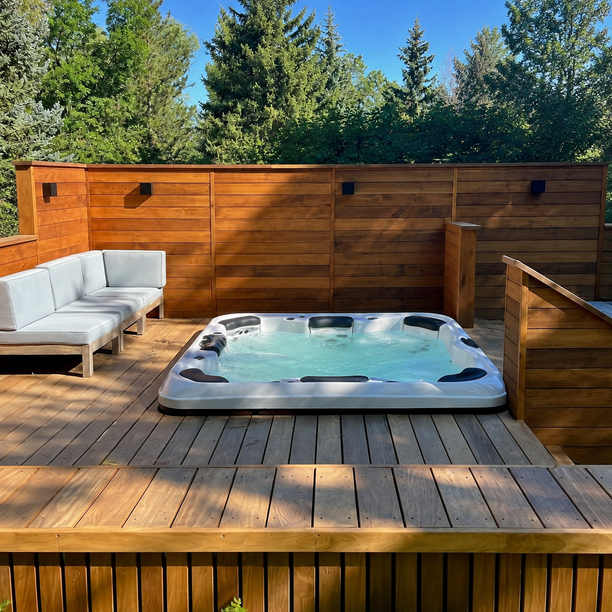 Alpine Hot Tub - Spacious 7-Person Therapy Experience with Elegant Design