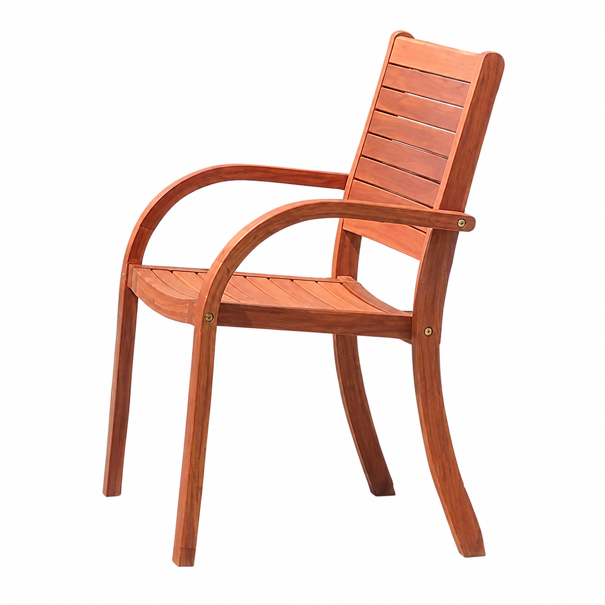 Catalina Stacking Wood Armchair - 4 Piece