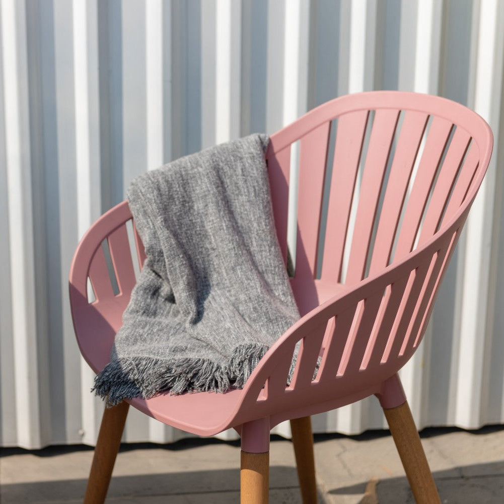 Nassau Carver Armchair in Peony Pink Social Plastic® - 2pc