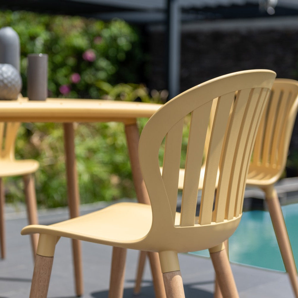 Nassau Side Chair in Honey Yellow Social Plastic® - 2pc