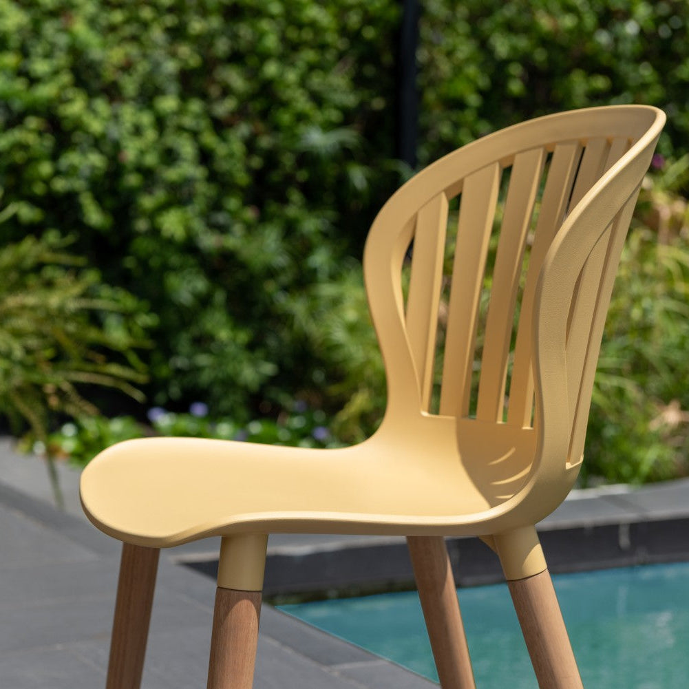 Nassau Side Chair in Honey Yellow Social Plastic® - 2pc