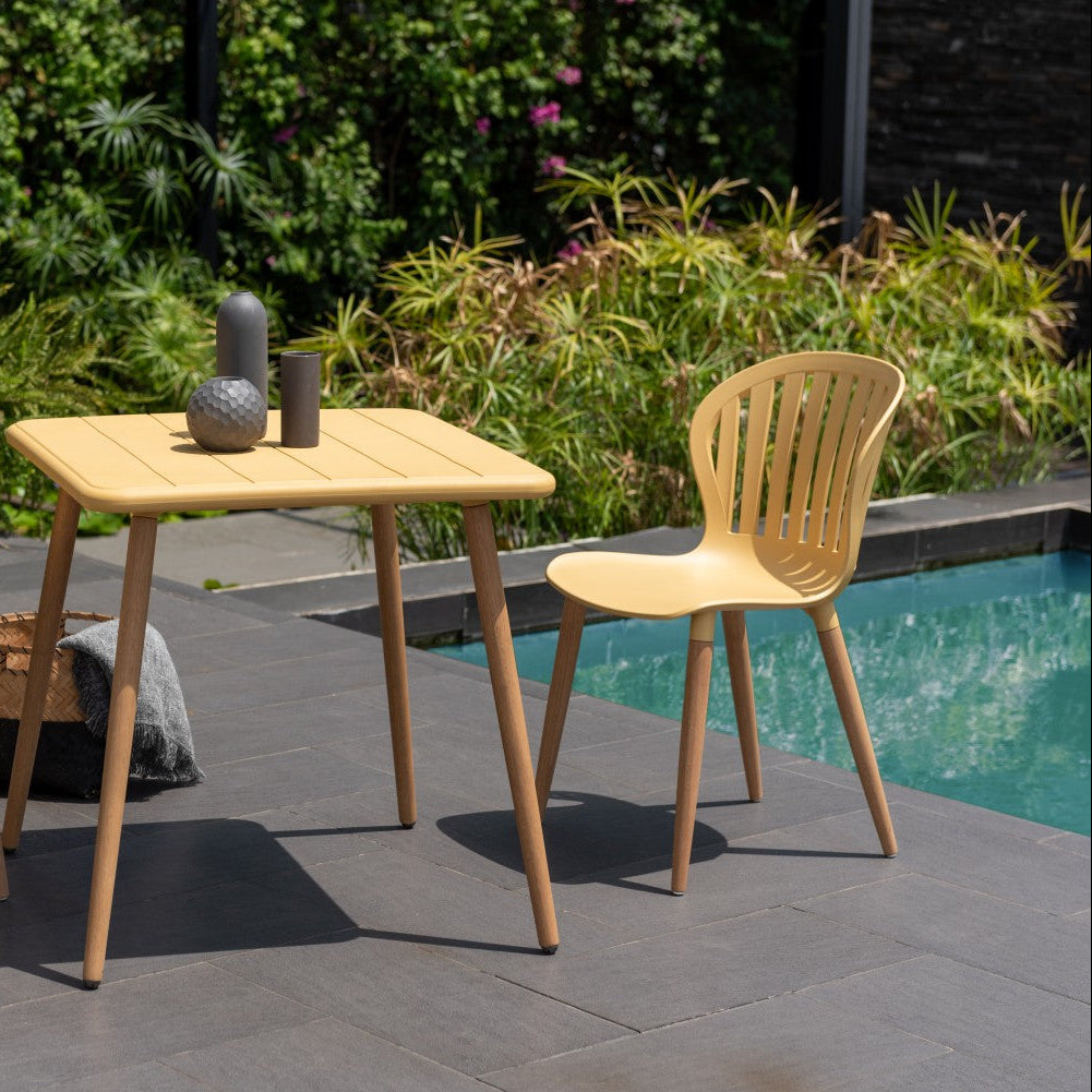 Nassau Side Chair in Honey Yellow Social Plastic® - 2pc