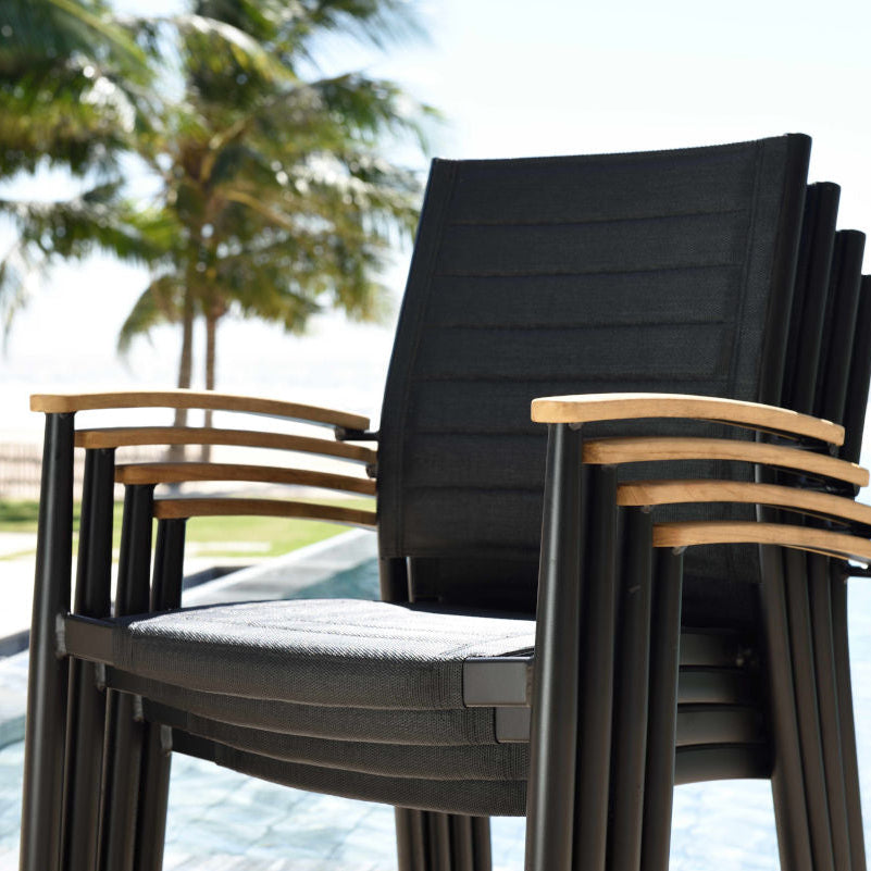 Portals Dark Lite 2pc Stacking Armchair