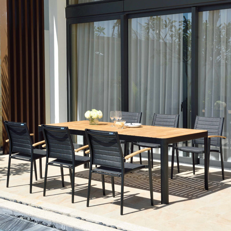 Portals Dark Rectangular Dining Table