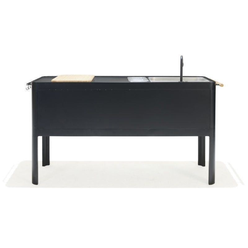 Portals Dark Outdoor Kitchen