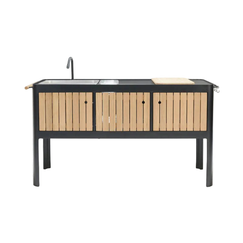 Portals Dark Outdoor Kitchen