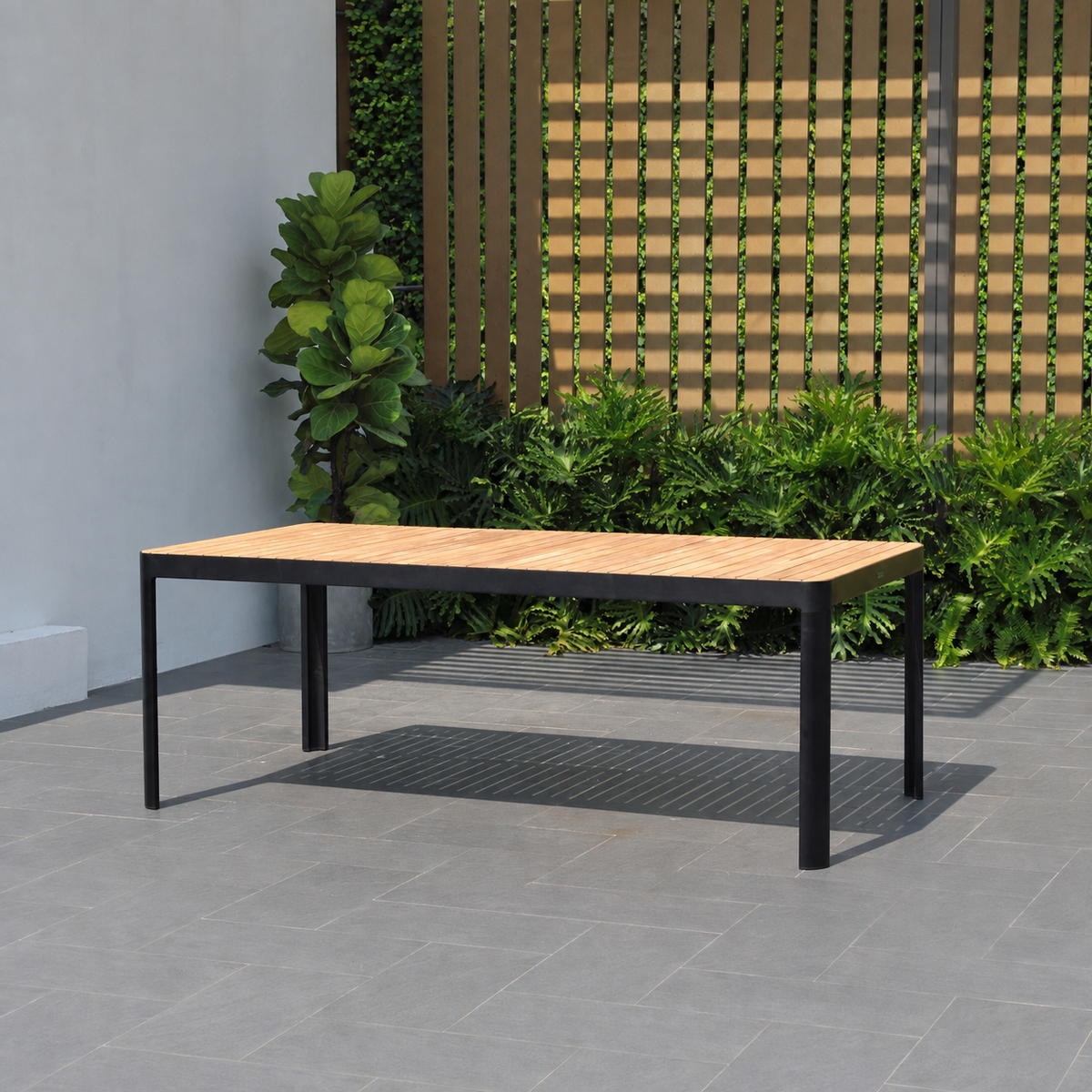 Portals Dark Rectangular Dining Table