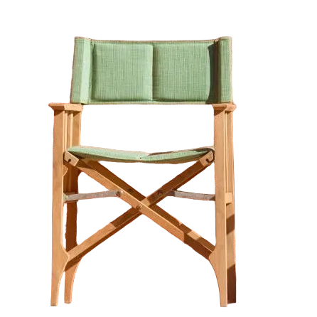 Zircon Teak Director Chair ‚Äì Piquant Green - 1 Piece