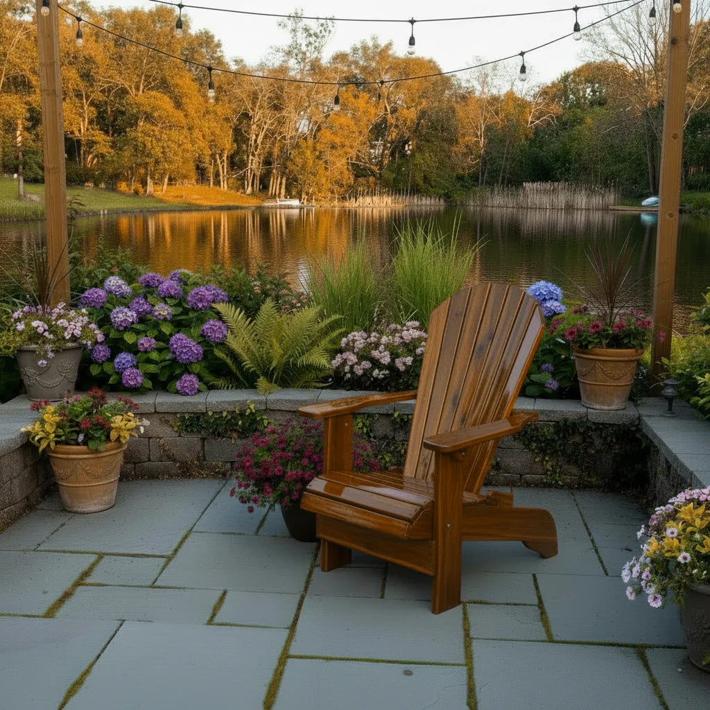 the Luxury Wooden Royal Adirondack Chair, I The Lavish Sunset