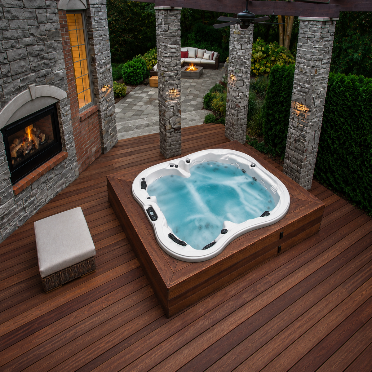 Monarch Hot Tub – Spacious 5-Person Spa for Luxurious Relaxation