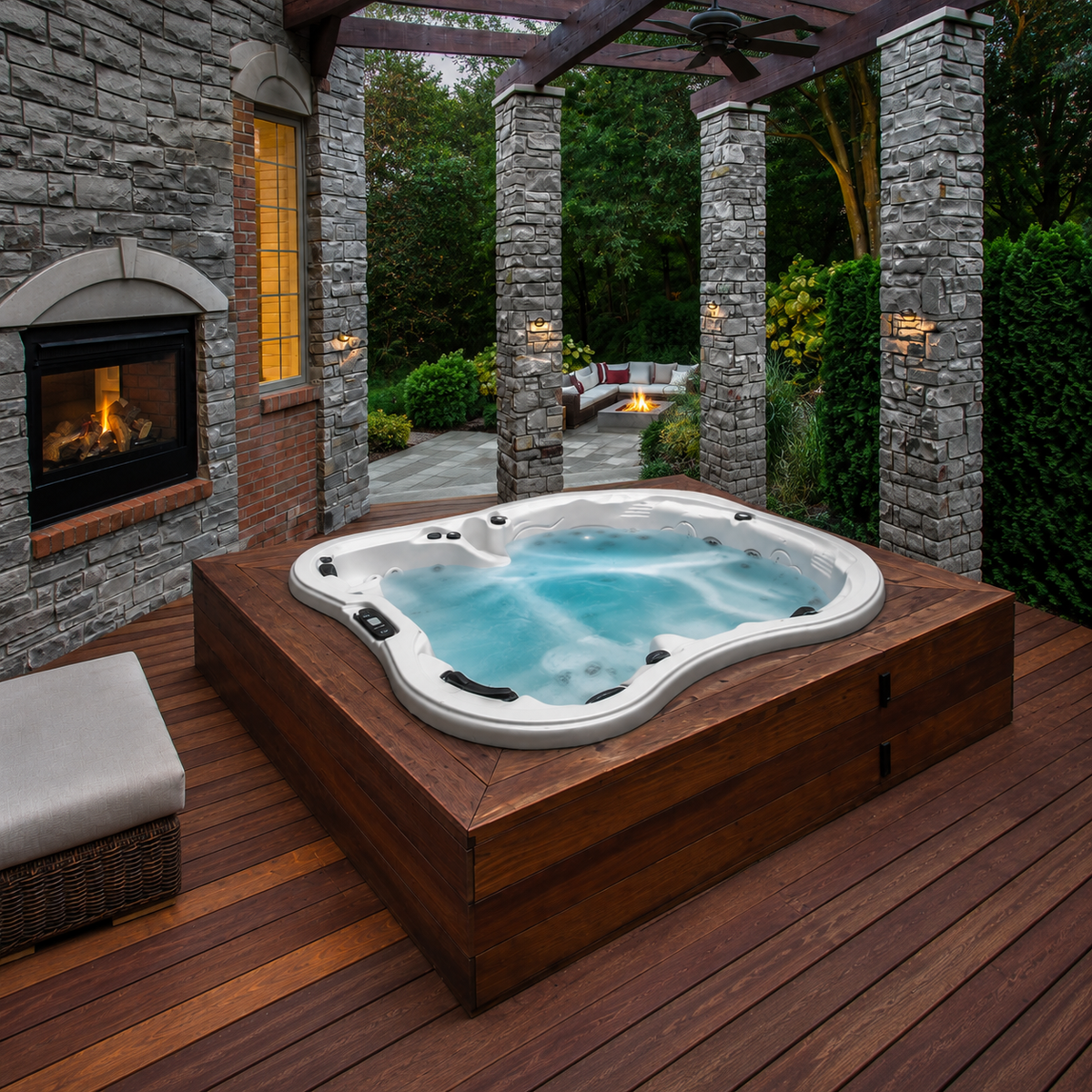 Monarch Hot Tub – Spacious 5-Person Spa for Luxurious Relaxation