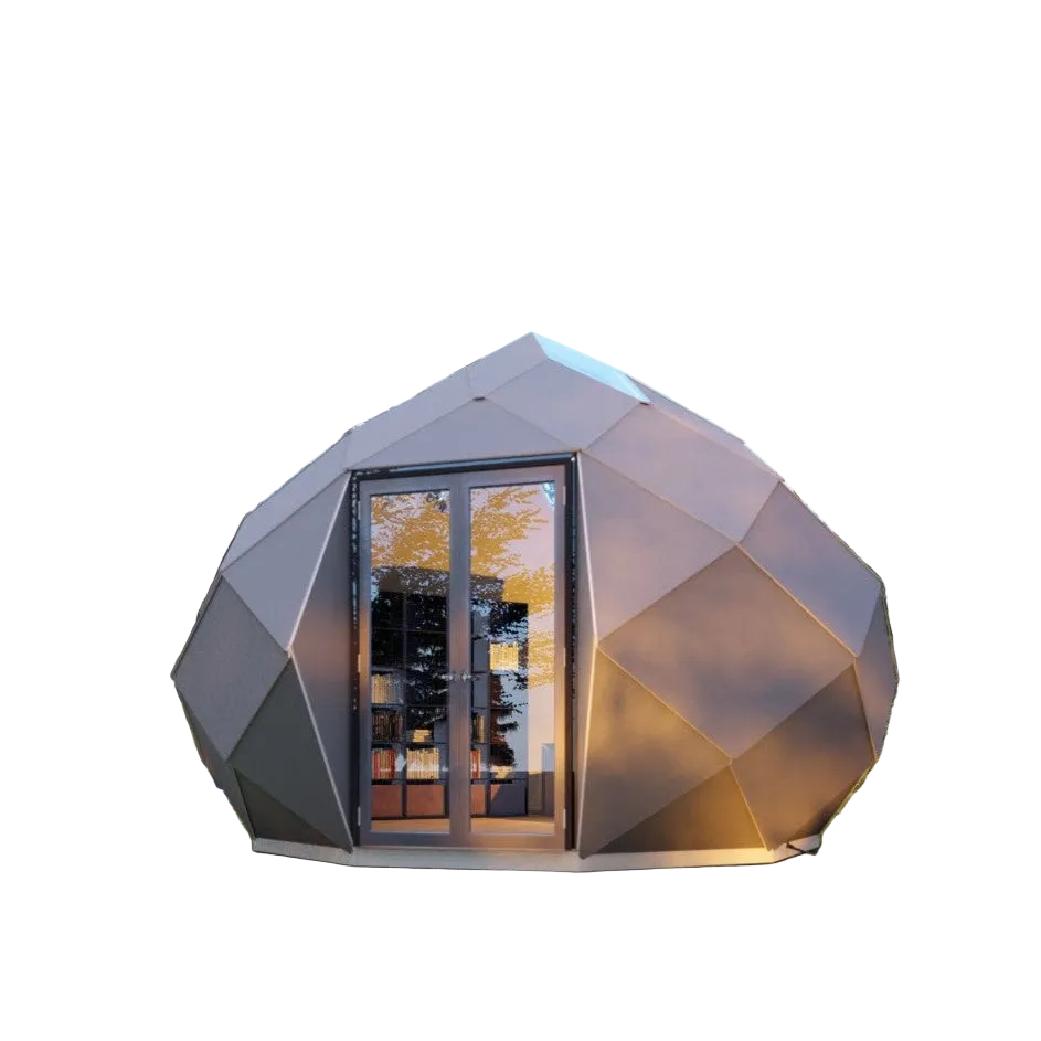 The Lavish Sunset Zomes Pod – 120 sq ft Eco-Friendly Outdoor Office Pod