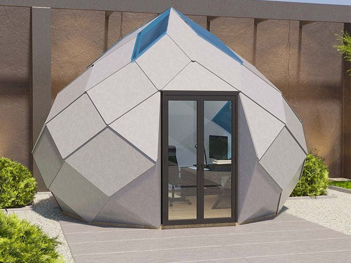 The Lavish Sunset Zomes Pod – 120 sq ft Eco-Friendly Outdoor Office Pod
