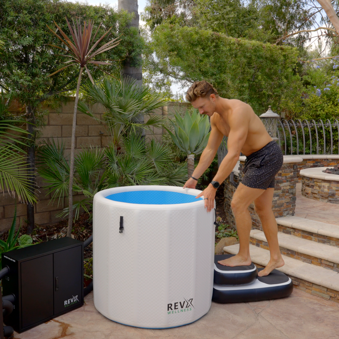 RevX Inflatable Barrel with Inflatable Steps