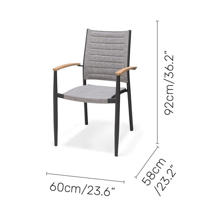 Topaz Stacking Armchair - 2pc