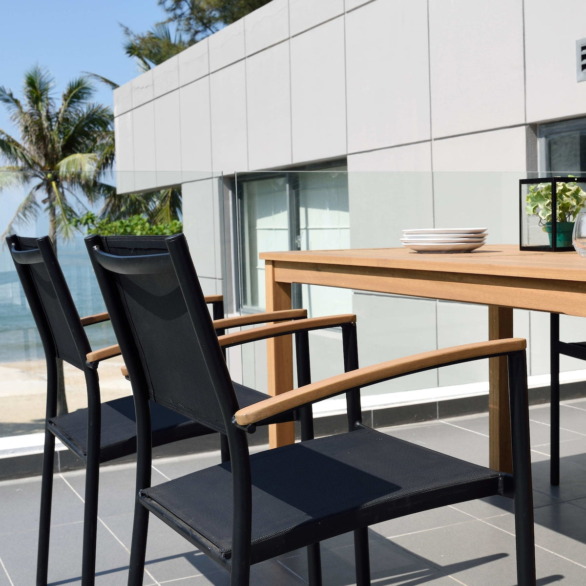 Orlando Rectangular Table and Vera Armchair Dining Set