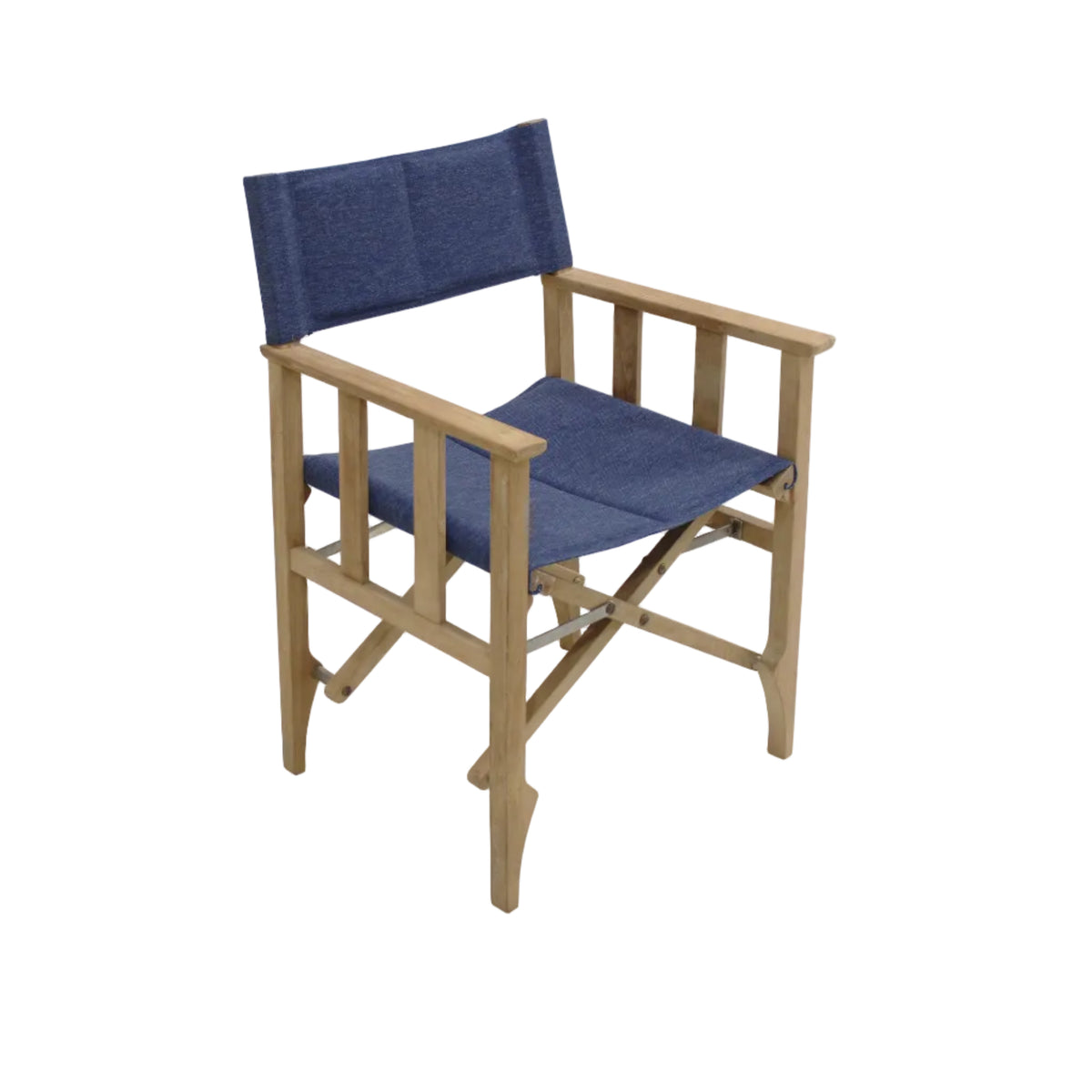 Zircon Teak Director Chair ‚Äì Blue Horizon - 1 Piece