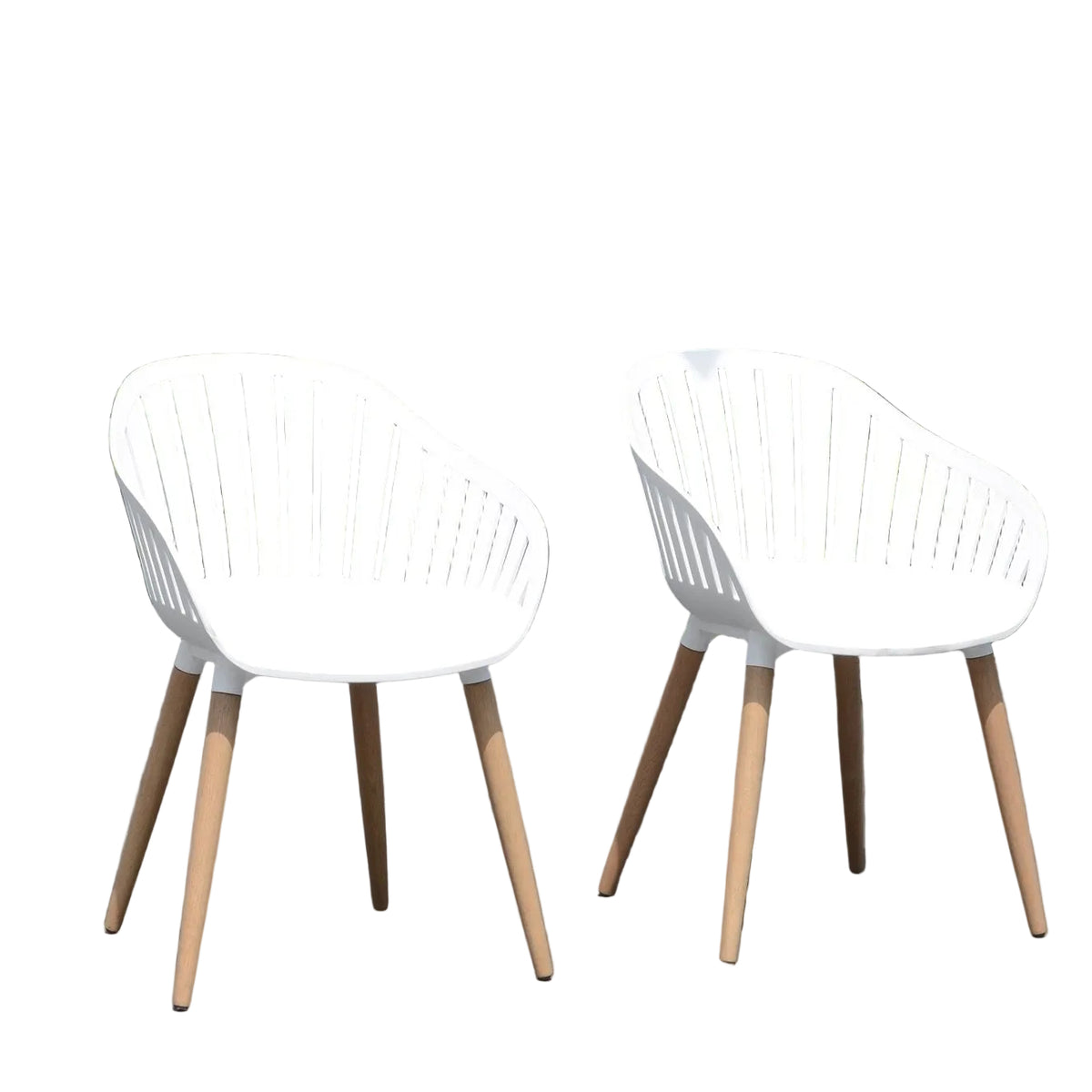 Nassau Chairs Resin and Wood - 4 Piece