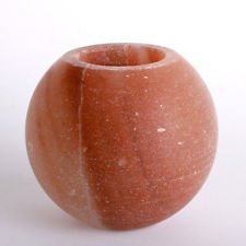 Himalayan Salt Candle Holder    Apple Shape