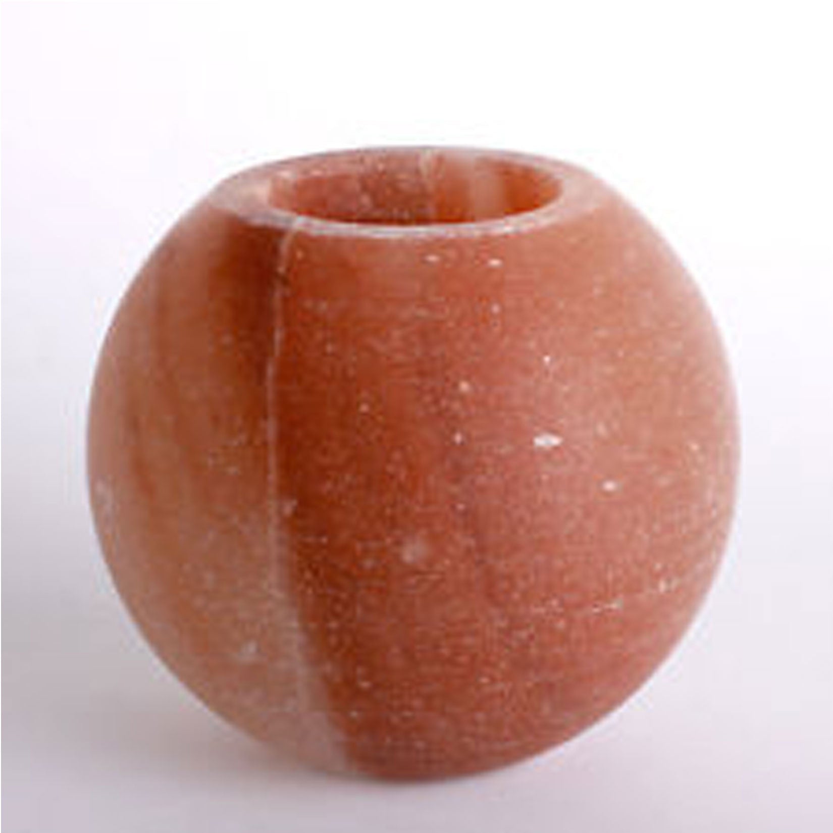 Himalayan Salt Candle Holder    Apple Shape