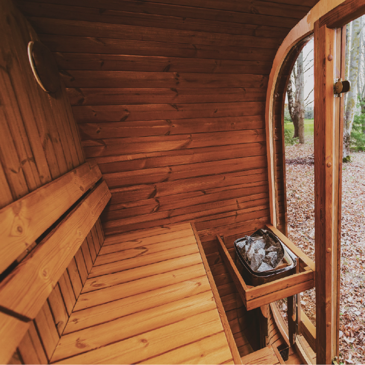 Mande MW20 Outdoor ThermoWood Sauna – Premium Backyard Relaxation by Lavish Sunset