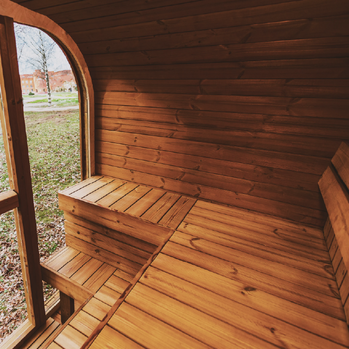 Mande MW20 Outdoor ThermoWood Sauna – Premium Backyard Relaxation by Lavish Sunset