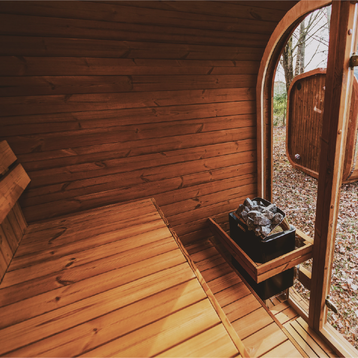 Mande MW20 Outdoor ThermoWood Sauna – Premium Backyard Relaxation by Lavish Sunset