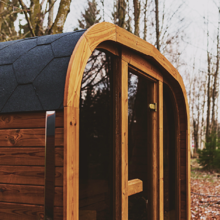 Mande MW20 Outdoor ThermoWood Sauna – Premium Backyard Relaxation by Lavish Sunset