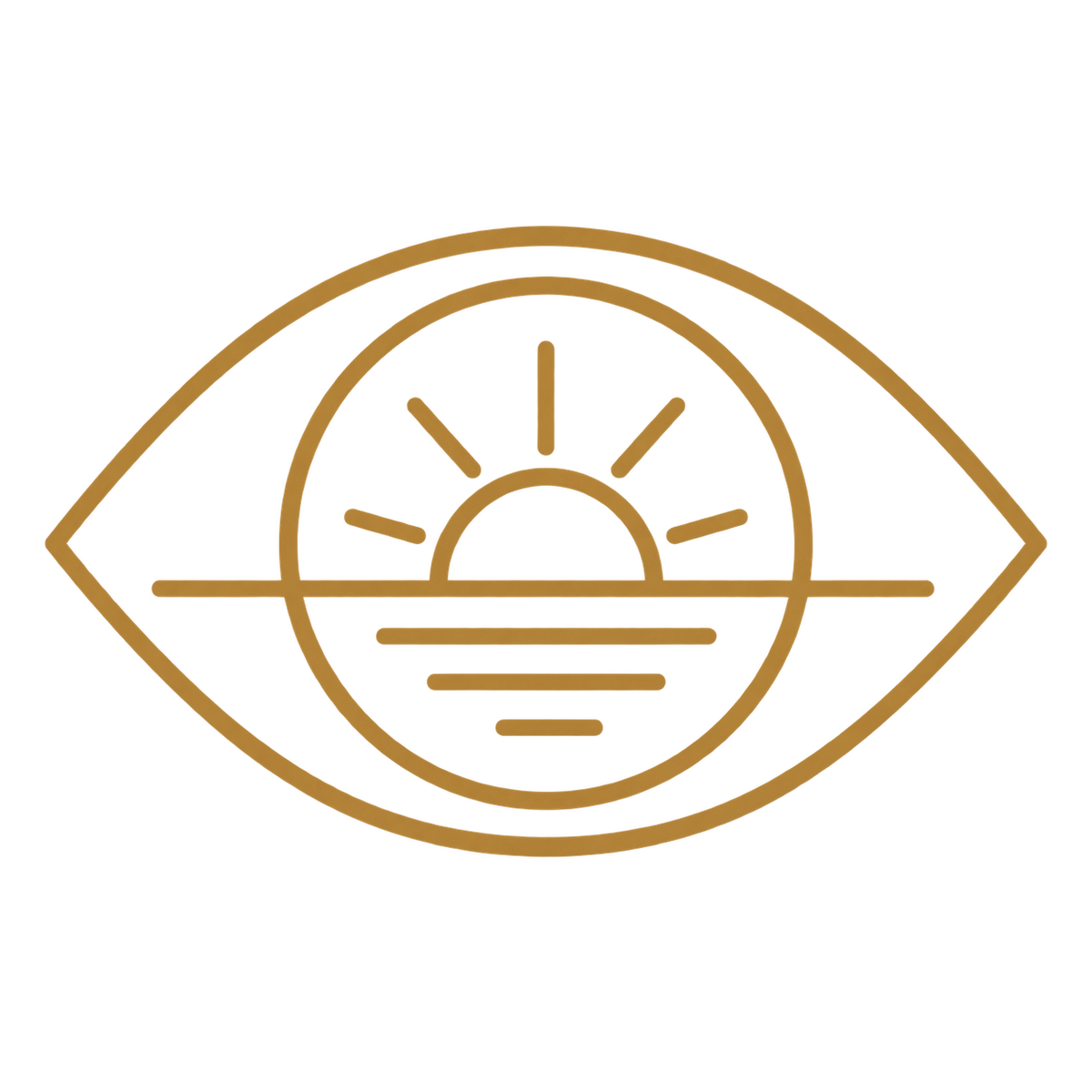 Protect the View gold eye and horizon icon