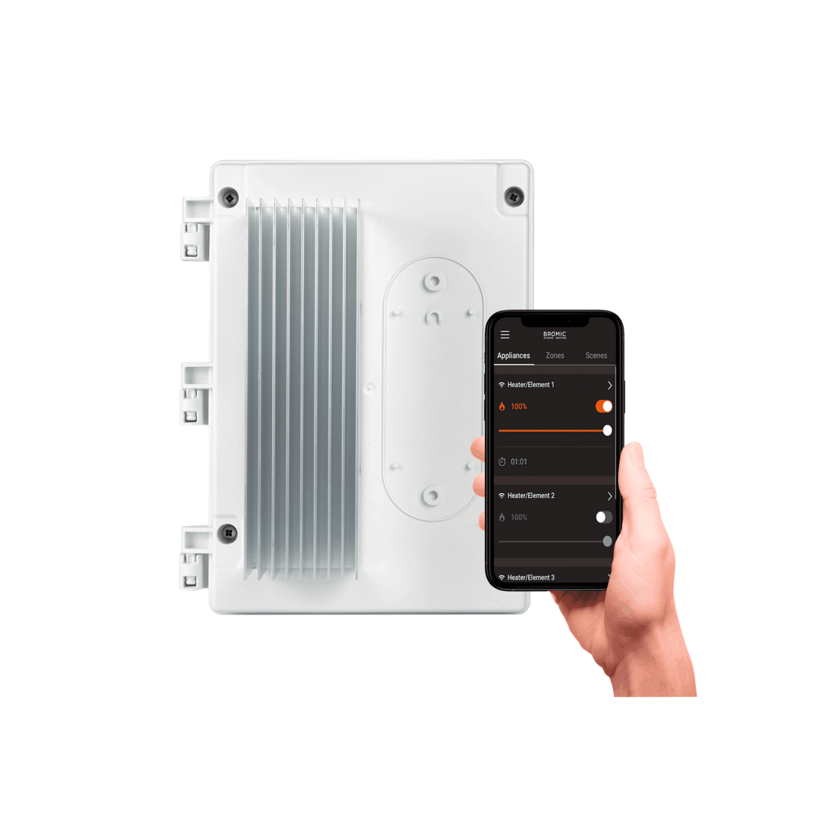 Bromic Affinity Smart-Heat one-channel dimmer controller for compatible electric heaters